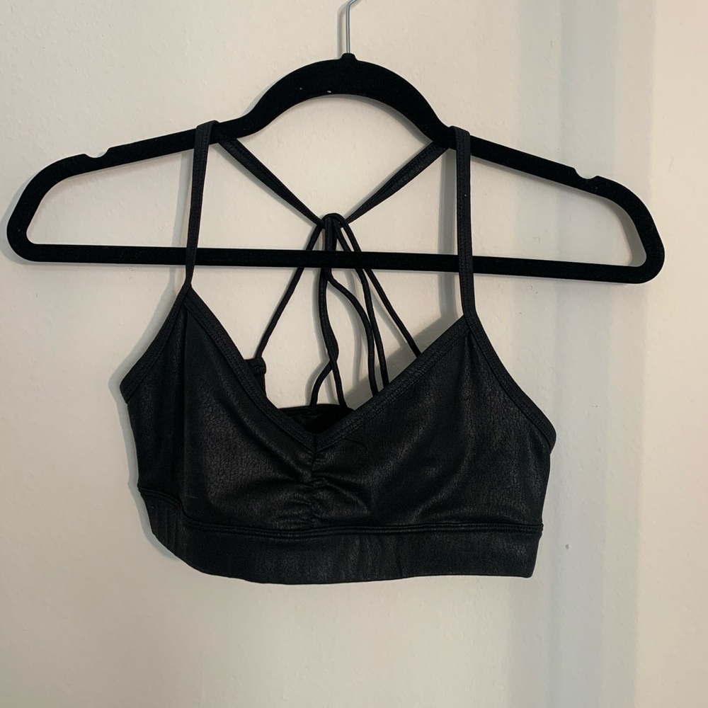ALO Leather Strappy Bra